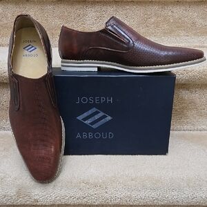 Joseph Abboud Brown Men's Slip-On Shoes